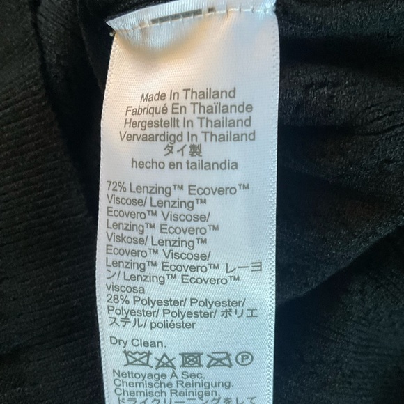 Madewell Pointelle-Stitch Mockneck Sweater Tee Abyss Black Size XXS 2XS NWT - Picture 11 of 11